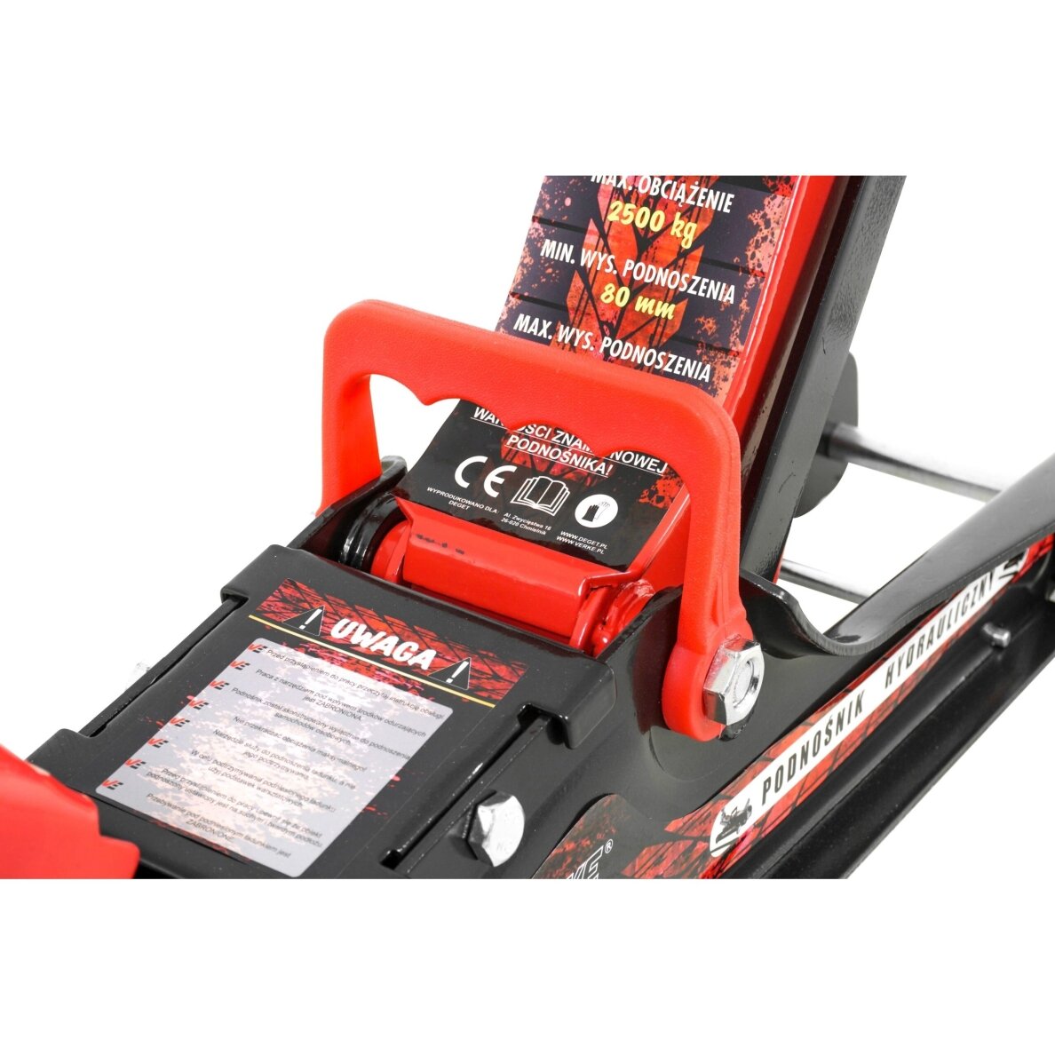 Domkratas žemo profilio | pasukama rankena | 2 gumos | 85 - 385 mm | 2.5 t (1720SL)