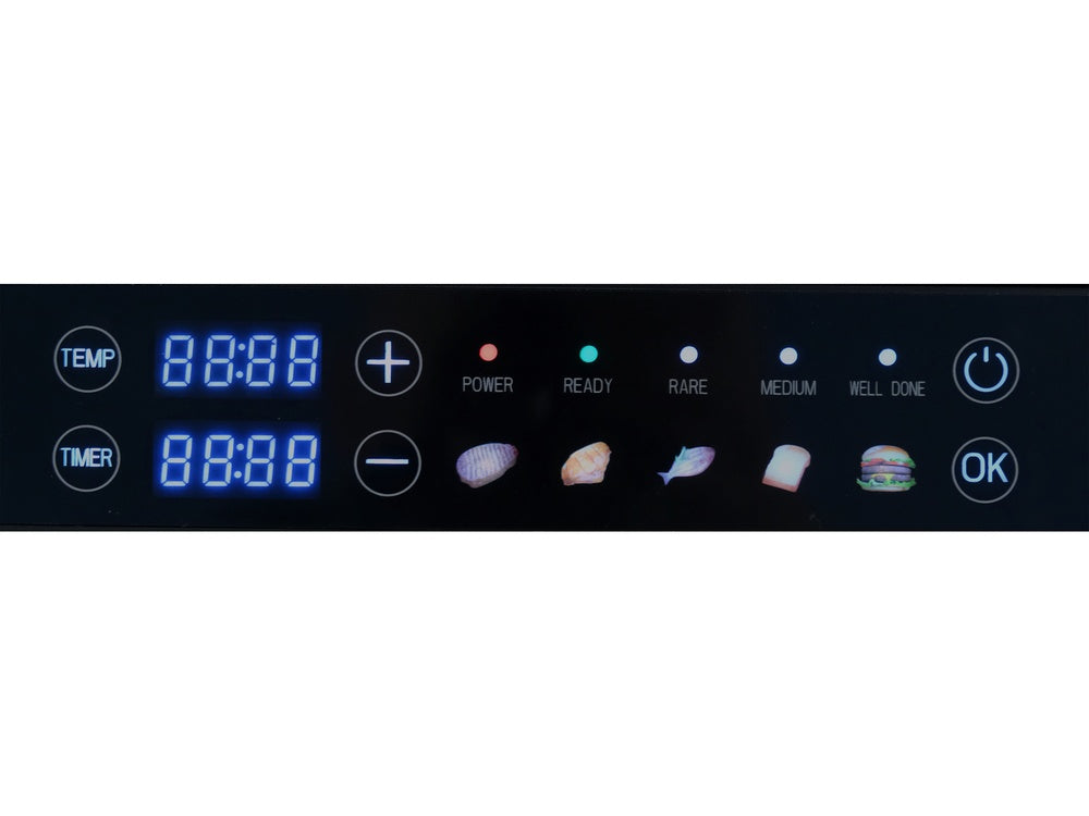 Elektrinis grilis / vaflių keptuvė | 2IN1 | 2000W | LED CONTROL (67440)