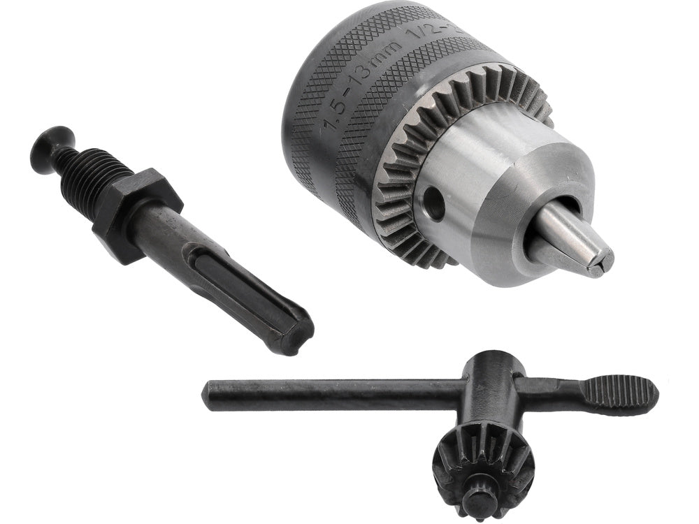 Grąžto griebtuvas su raktu ir SDS adapteriu | 1,5-13 mm | 1/2"-20UNF (YT-820302)