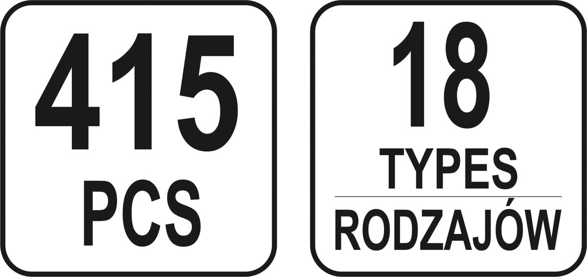 Automobilinis klipsų asortimentas Ford | 415 vnt. (YT-06660)