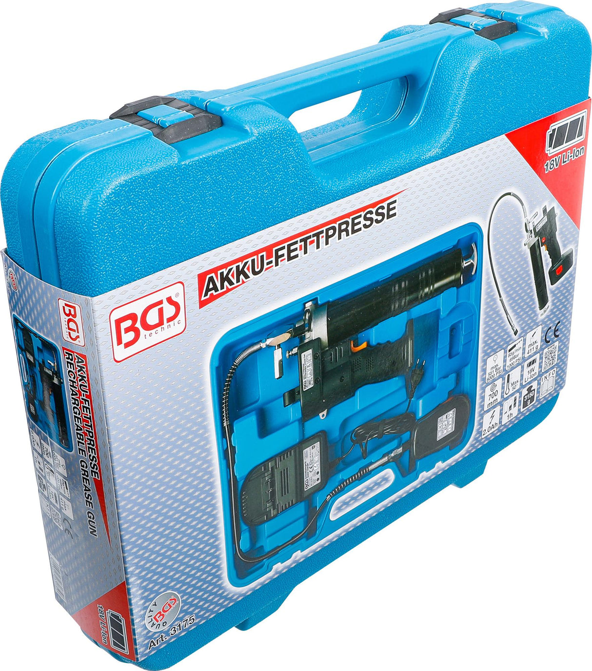 Tepimo švirkštas akumuliatorinis | 18 V | 2,0 Ah (3175)