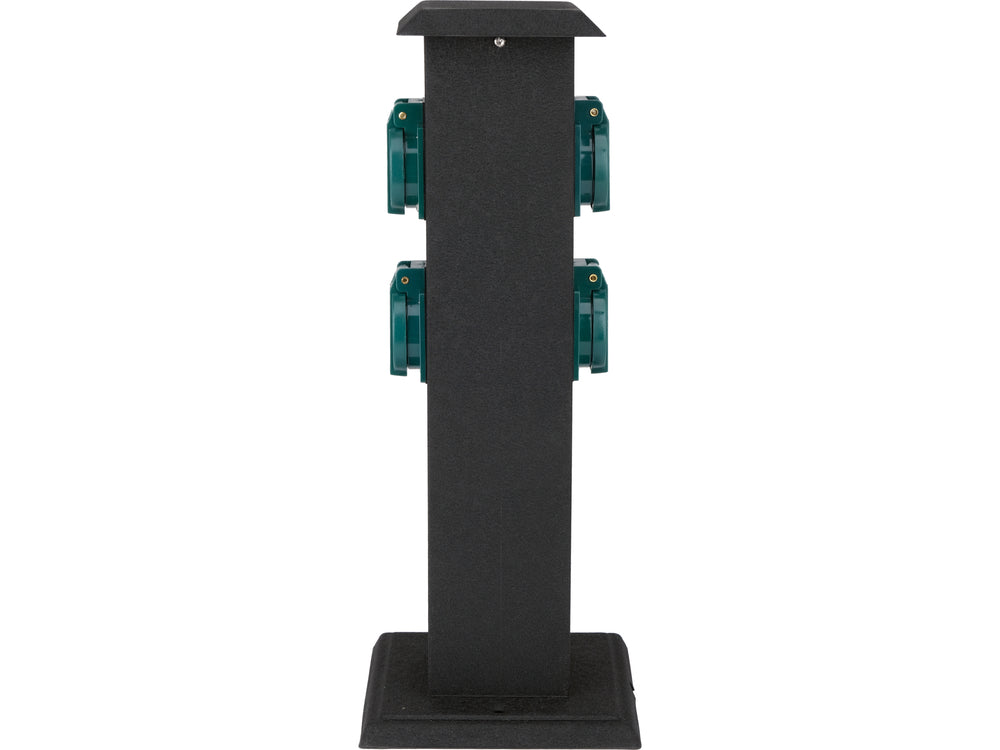 Outdoor socket in a metal box | IP44 | 4 X 230V (YT-81275)