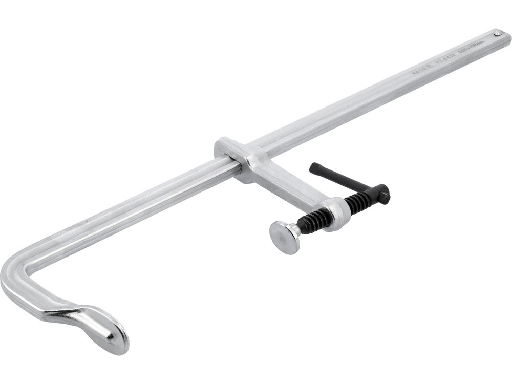 Spaustuvai F-tipo, kaltinis plienas, chromuoti 600x120mm (YT-6415)