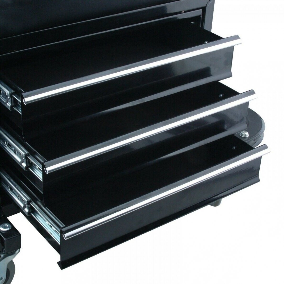 Įrankių spintelė / kėdutė su 3 stalčiais ir atlenkiamais 2 dėklais / lentynomis (V7031)