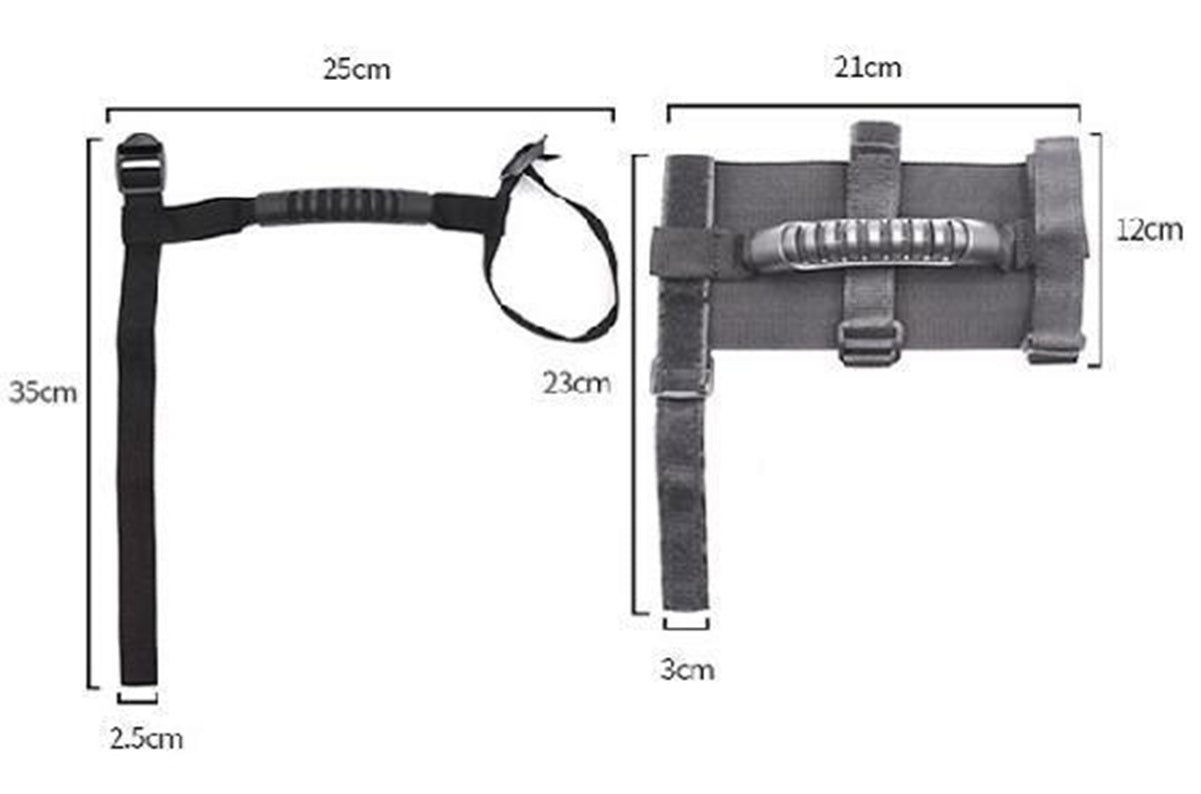 Turėklas / laikymosi rankena | velcro | plati versija | iki 200 kg (GH35W)