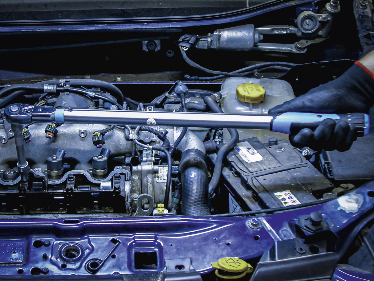 Dinamometras | 9 x 12 mm įstatomiems įrankiams | 10 - 50 Nm (2809)