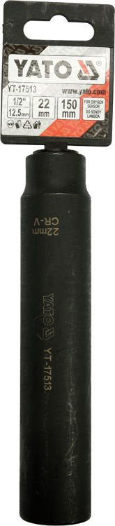 Deguonies jutiklio galvutė ilga | 150 mm | 12,5 mm (1/2") | 22 mm (YT-17513)