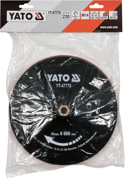 Padas su varžtu velcro | 230 mm M14 + aksesuarai (YT-47770)