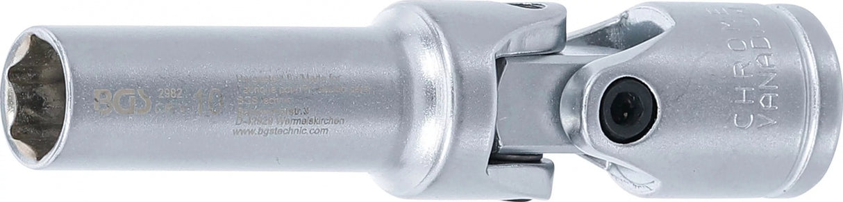 Galvutė kaitinimo žvakėms šešiakampė šarnyrinė | 10 mm (3/8") | 10 mm (2982)