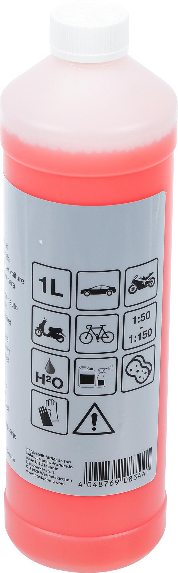 Automobilių šampūno koncentratas | raudonas | 1000 ml (74415)