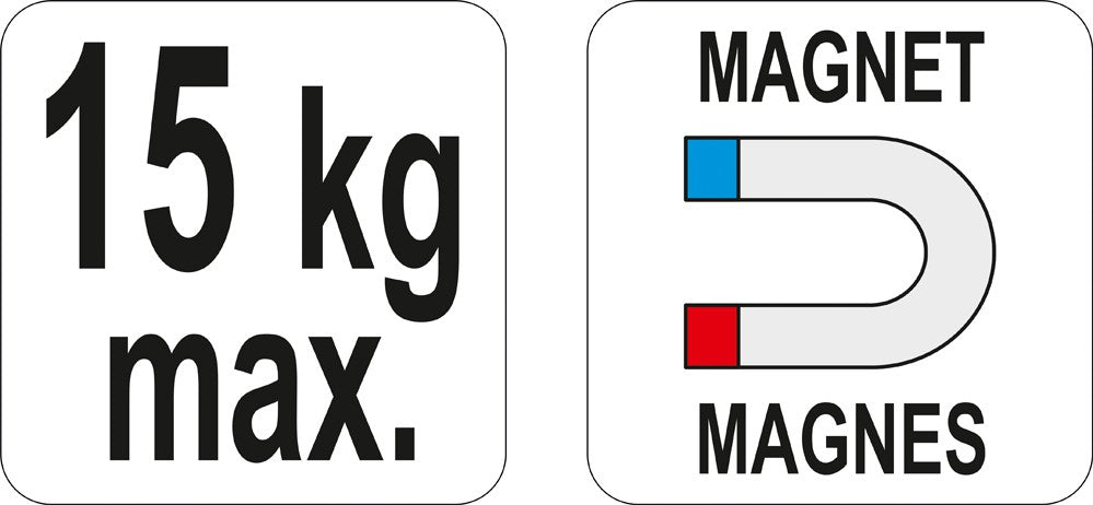 Magnet. laikiklis veržliasukiui, dinamometriniam raktui ir galvutėms (YT-08707)