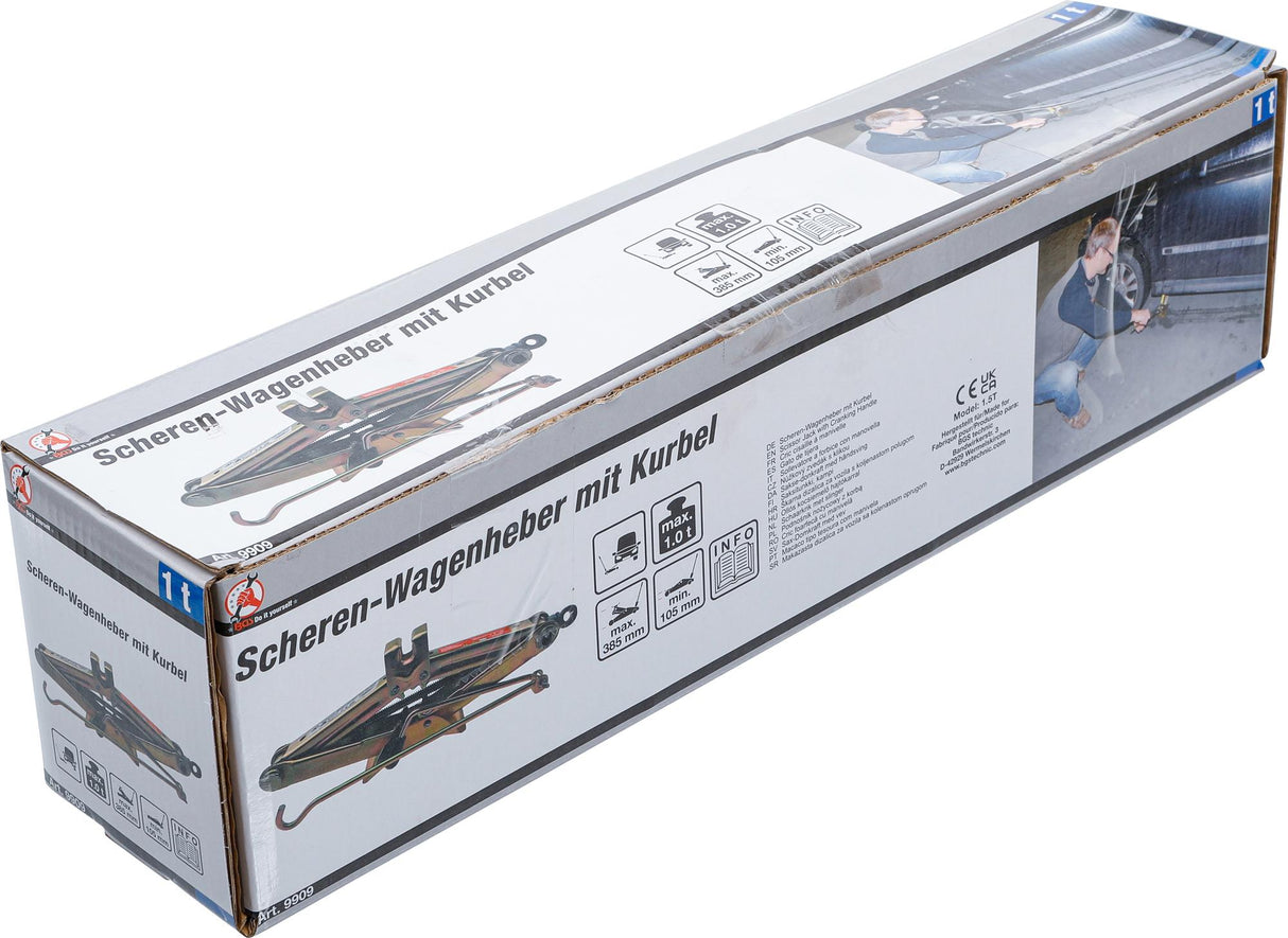 Keltuvas mechaninis trapecinis | su sukimo rankena | 1 t (9909)