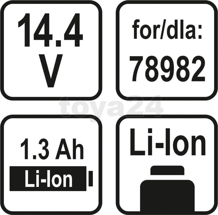 Аккумулятор LI-ION 14,4V 1,3AH