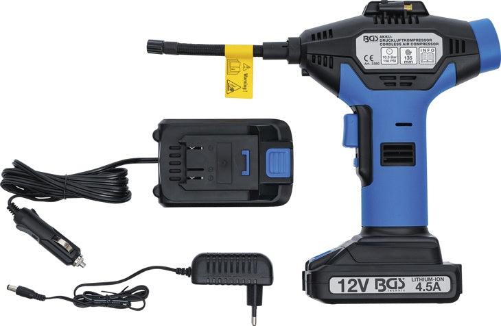 Pripūtimo pistoletas akumuliatorinis | su skaitmeniniu manometru (3380)