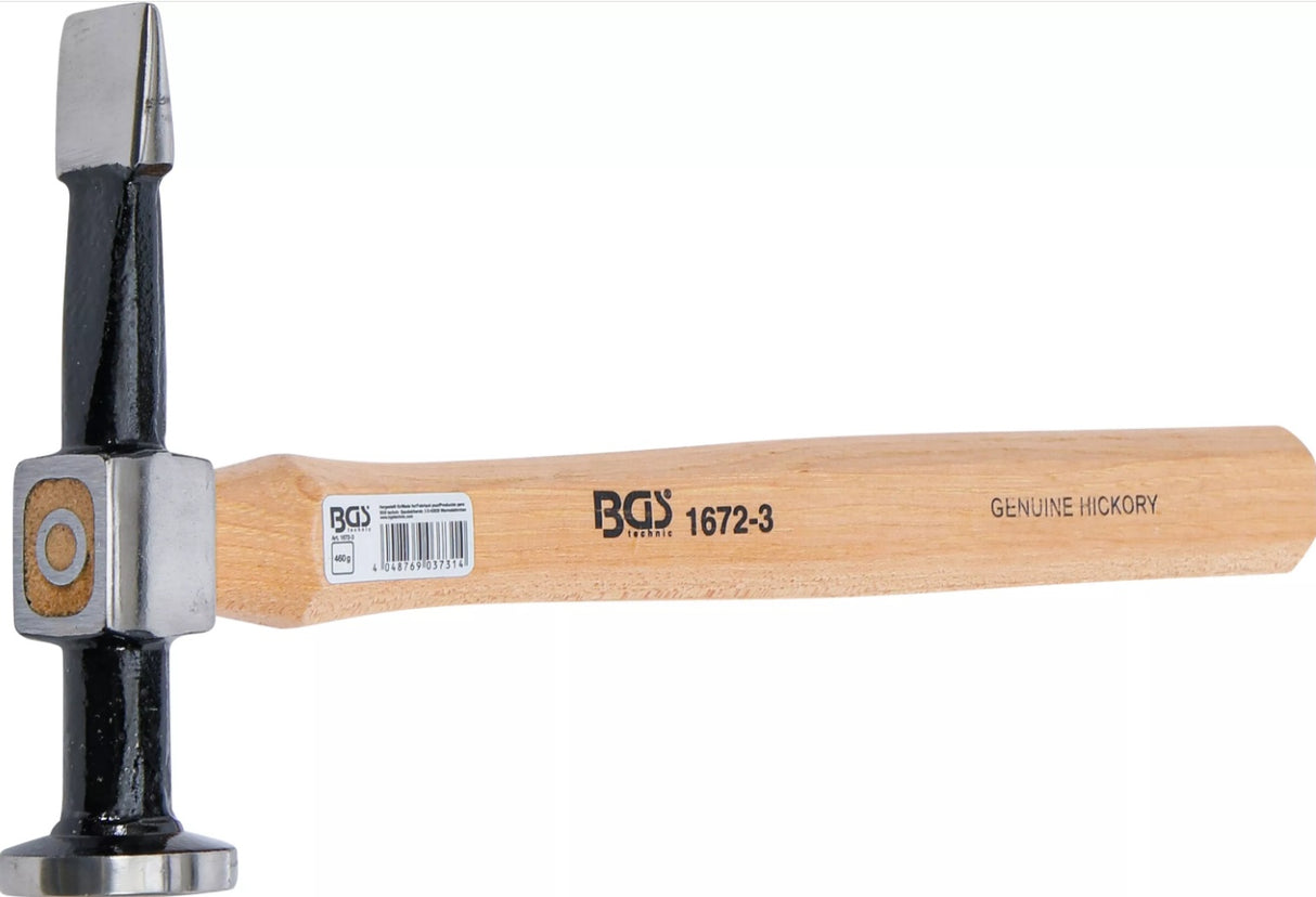 Kėbulo plaktukas | apvali, plokščia galva / tiesus horizontalus galiukas (1672-3)