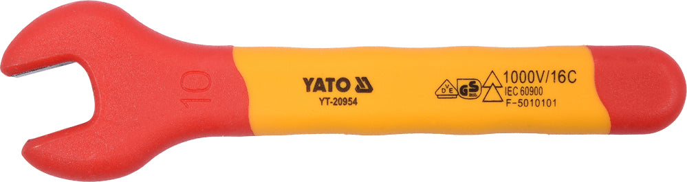 Izoliuotas veržliaraktis elektrikui atviru galu 10mm VDE (YT-20954)
