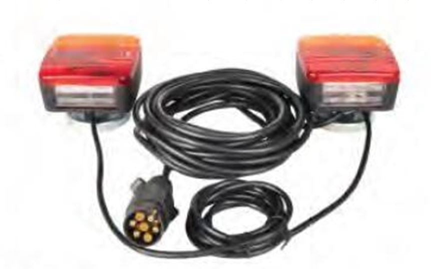 Priekabos lempos | magnetinės | su kištuku | 2 vnt. (MTL101B)