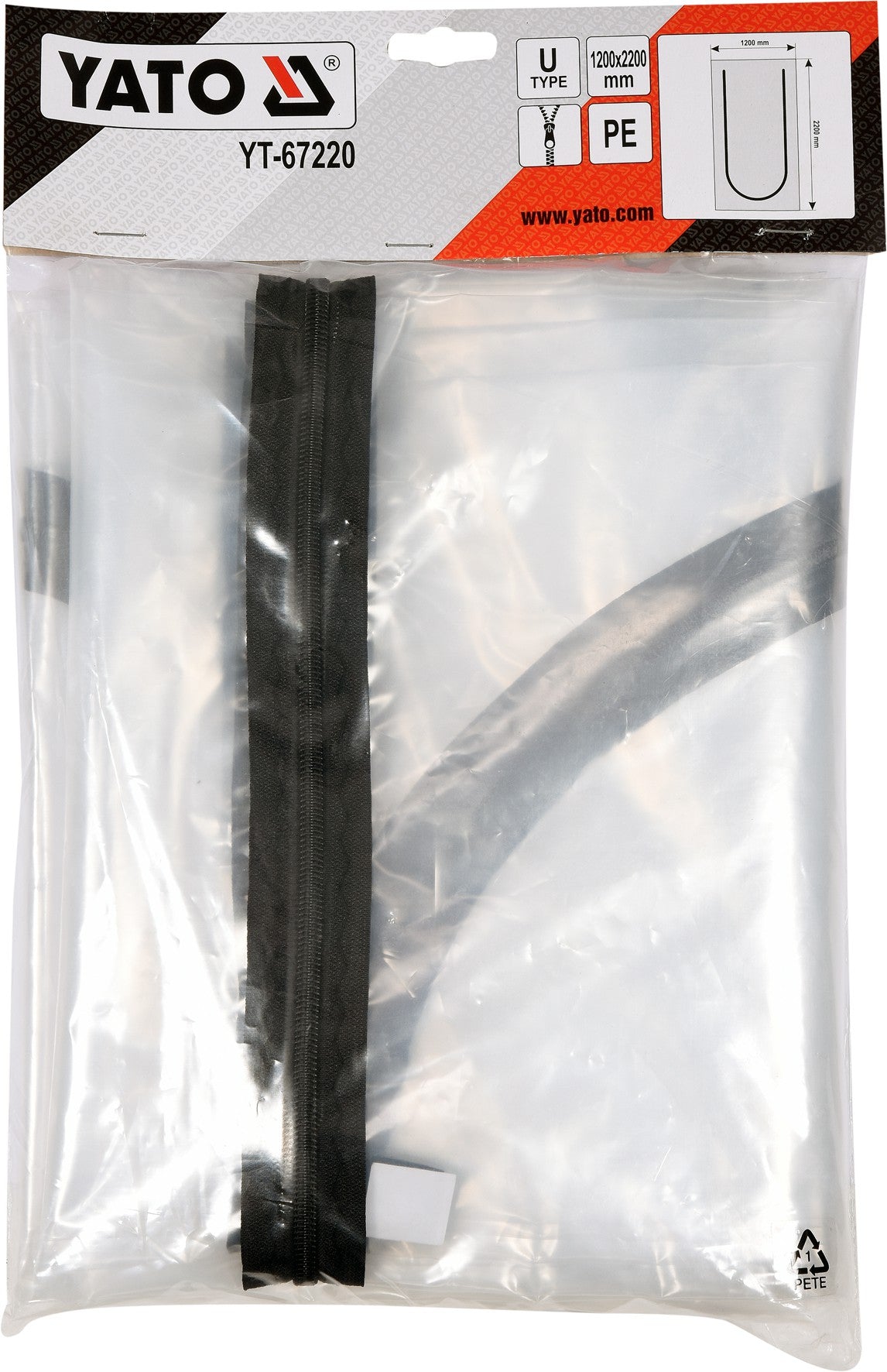 Uždangalas durų angoms | daugkartinis | tipas U | 220 X 120 cm (YT-67220)