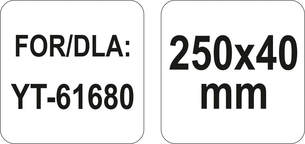 Ašmenys dildei gipso kartonui | 250 mm (YT-61681)