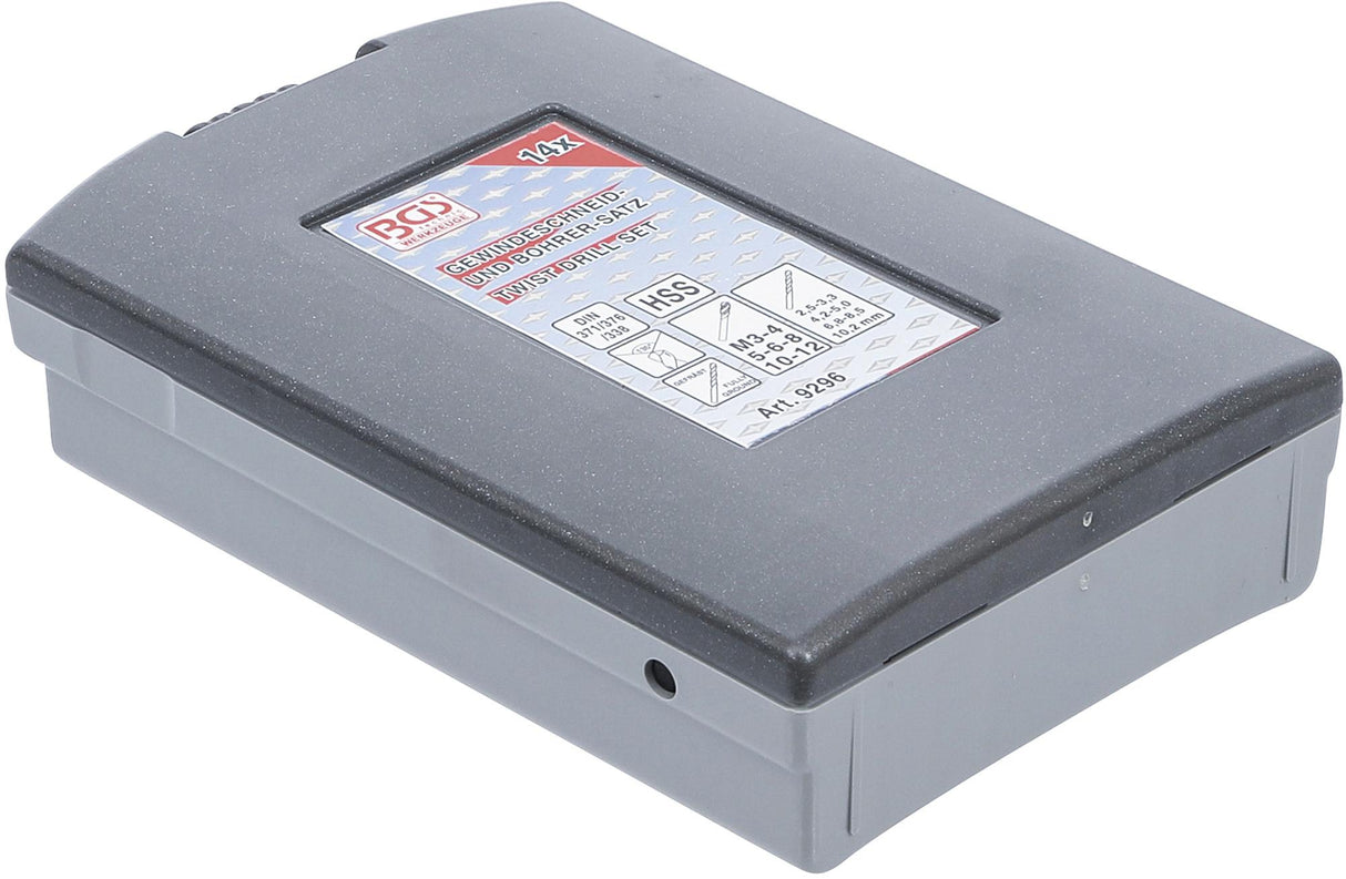 Grąžtų ir sriegiklių rinkinys | Titano nitridas | 14 vnt. (9296)