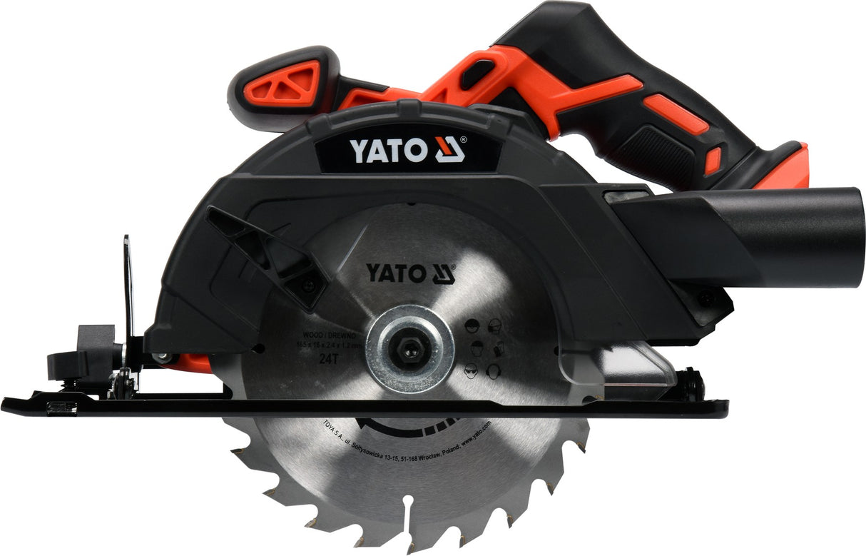 Akumuliatorinis diskinis pjūklas | 165 mm | be akumuliatoriaus (YT-82811)