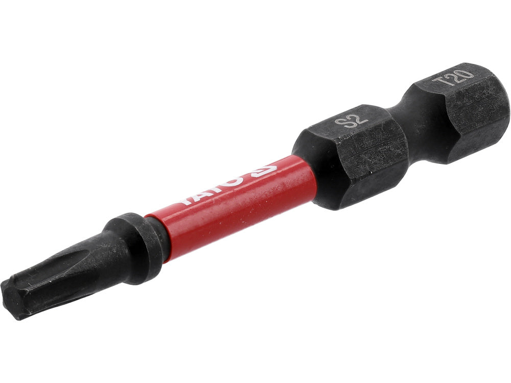 Antgaliai smūginiai | 6,3 mm (1/4") | S2 | T-Star (Torx) T20 | 2 vnt. (YT-78053)