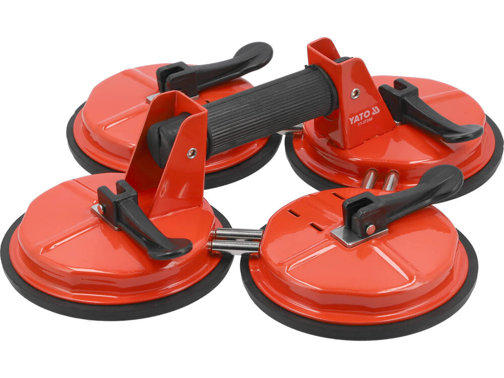 Stiklo kėliklis keturgubas | prisiurbtukas | 4 x Ø 150 mm (YT-37240)