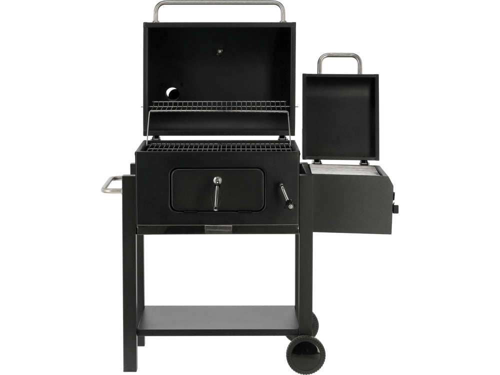 Medžio anglių kepsninė su rūkykla | DELUXE (99925)