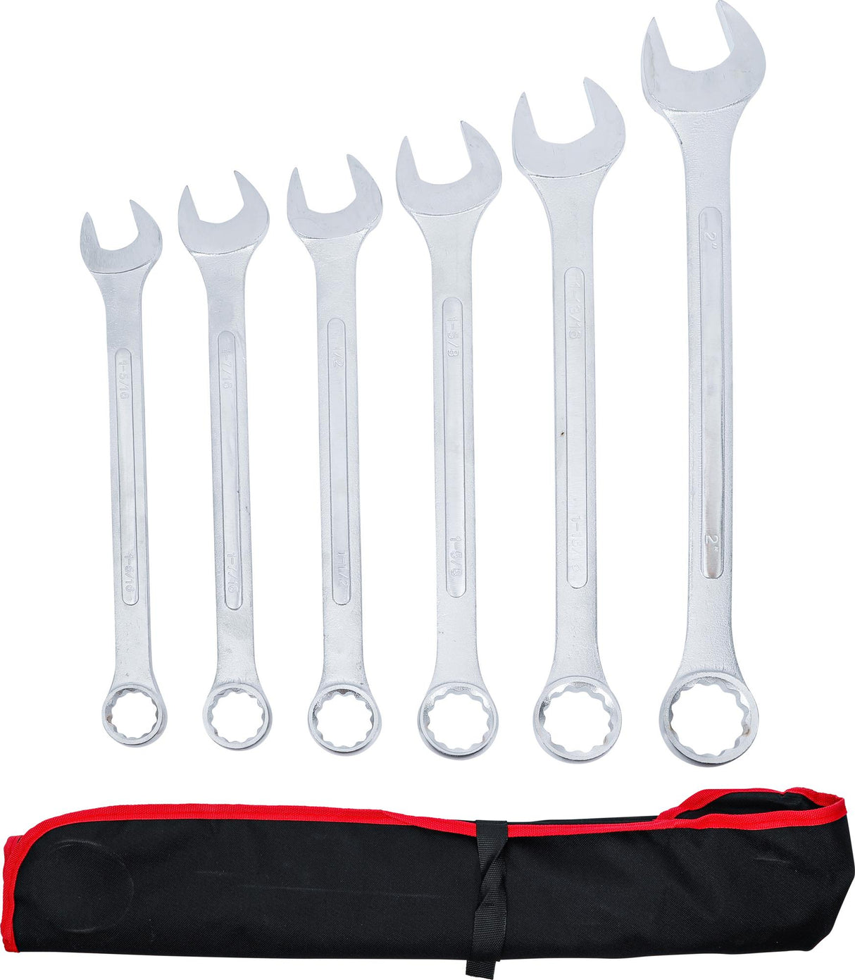 Kombinuotų veržliarakčių rinkinys | XXL | coliniai dydžiai | 1-5/16" - 2" | 6 vnt. (71026)