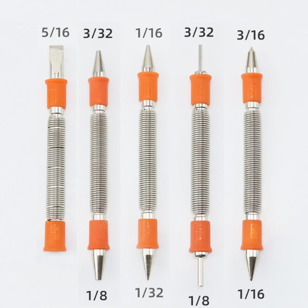 Automatinių žymeklių išmušėjų rinkinys | dviejų galvučių | 5 vnt. (DCP5S)