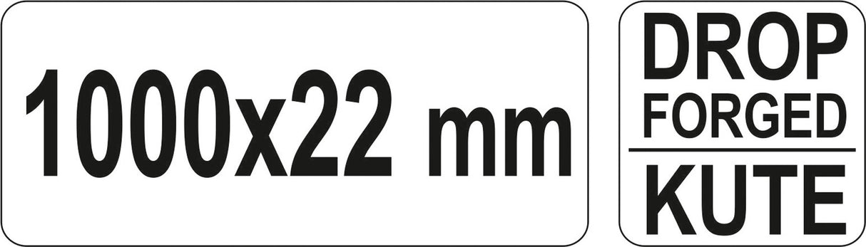 Laužtuvas šešiakampis | 1000 X 22 mm (YT-46834)