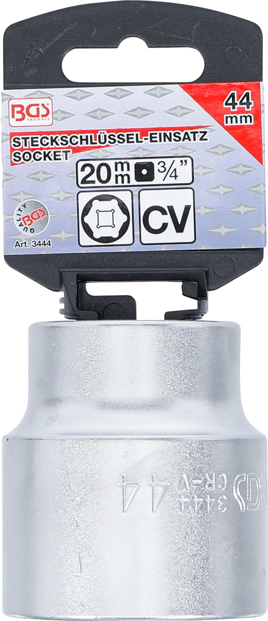 Galvutė 6-kampė | 20 mm (3/4") | 44 mm (3444)