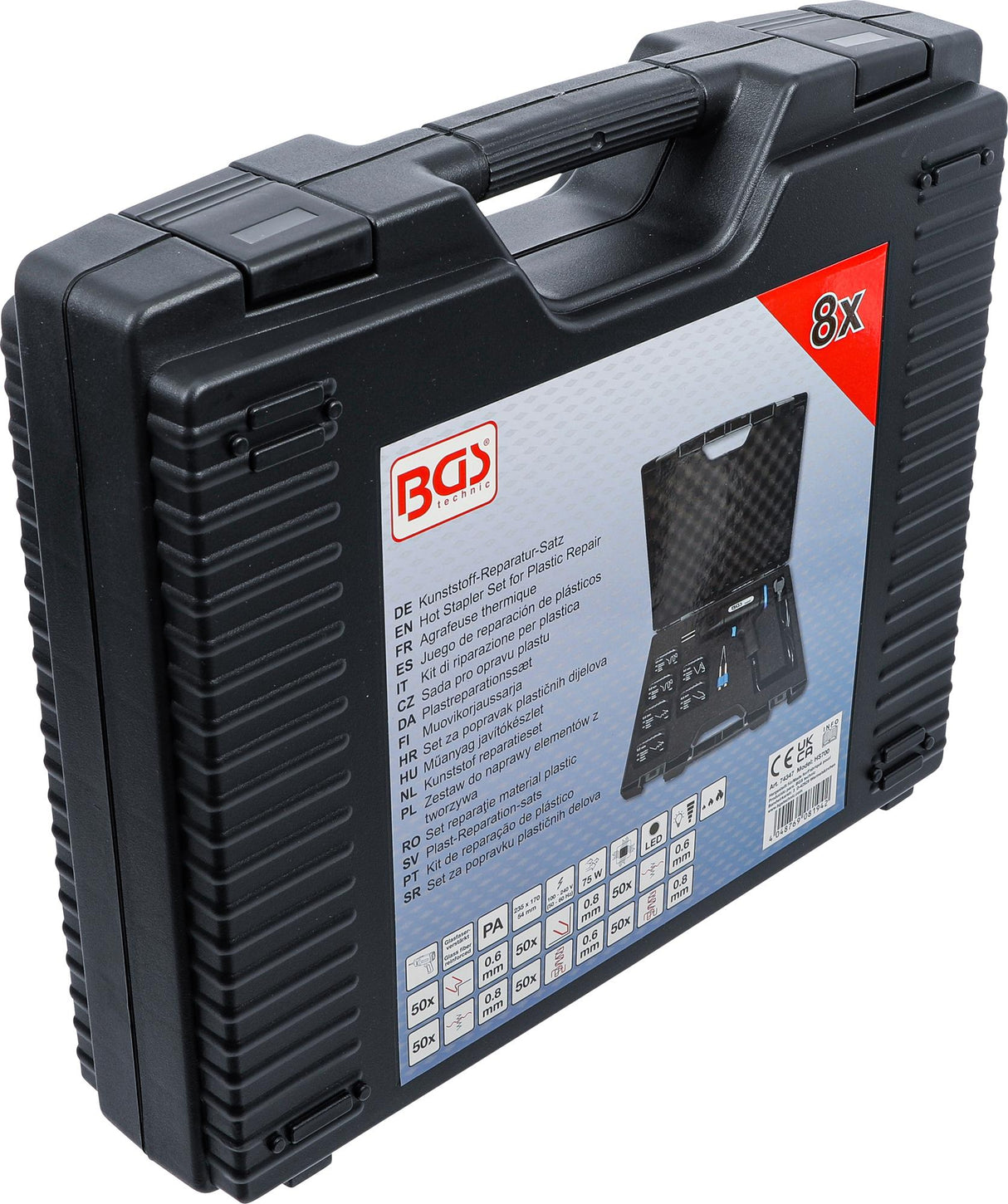 Karšto segiklio rinkinys plastikui taisyti (74347)