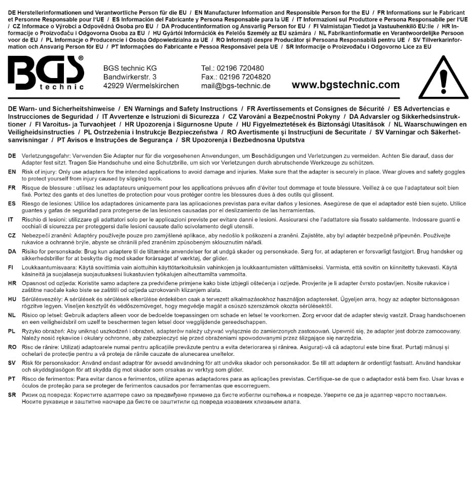 Smūginis adapteris | vidinis kvadratas 20 mm (3/4") - išorinis kvadratas 12,5 mm (1/2") (275)
