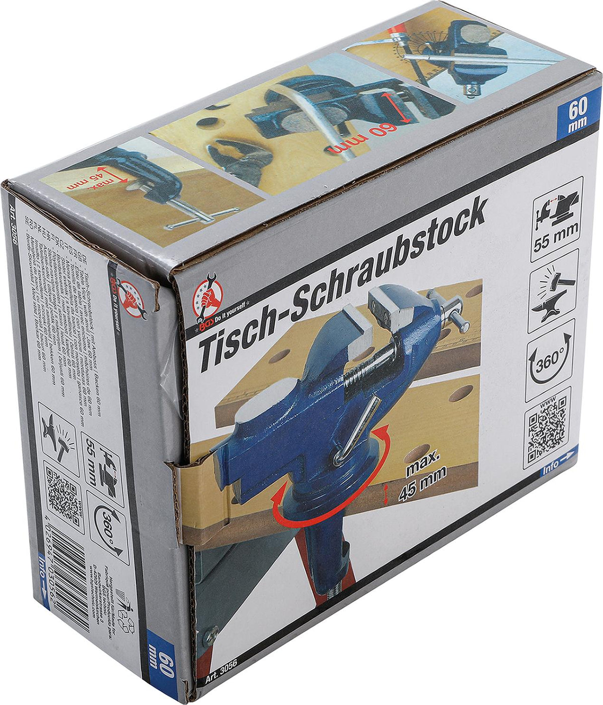 Spaustuvai pasukami | su priekalu | lūpos 60 mm (3056)