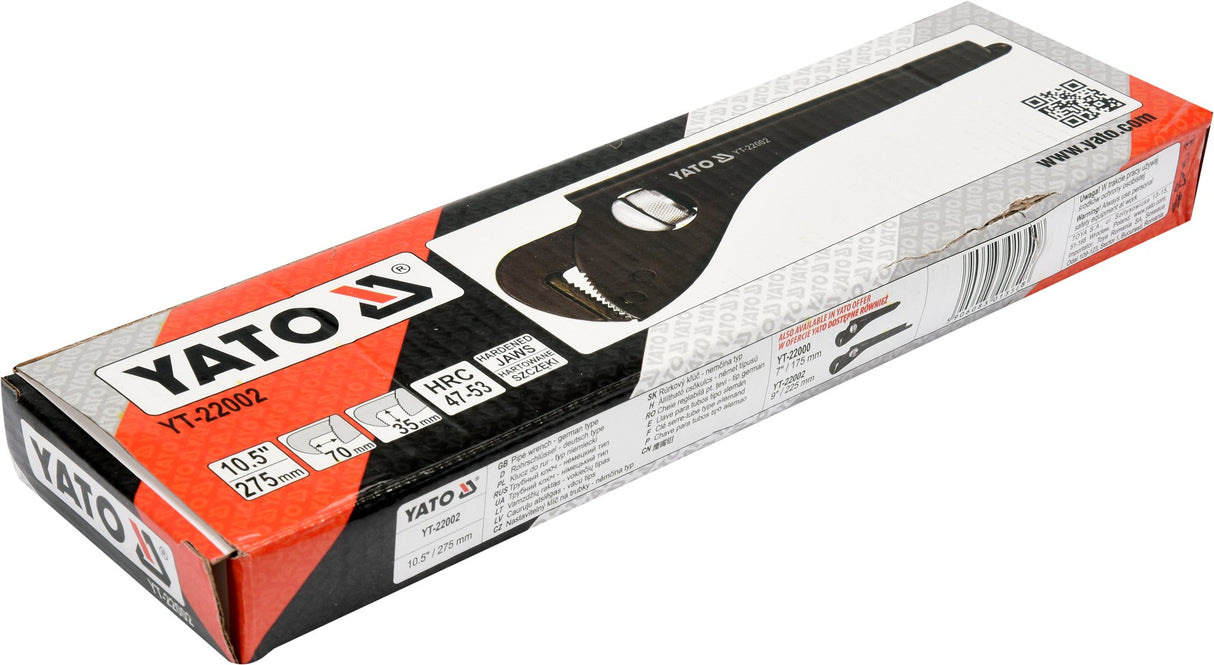 Santechninis vamzdinis raktas 275mm (10.5") (YT-22002)