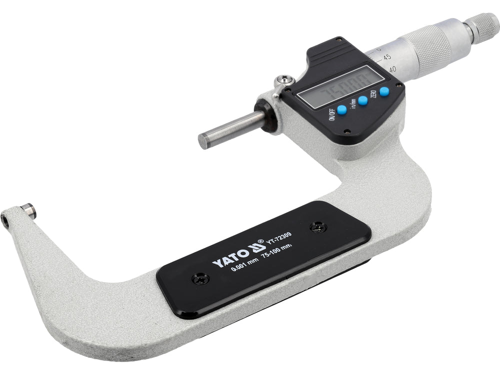 Mikrometras skaitmeninis | 75-100 mm / 0,001 mm (YT-72309)