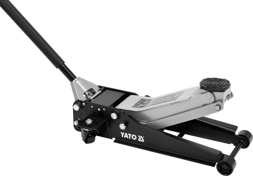 Domkratas ant ratukų | hidraulinis | žemo profilio | 85-520 mm | 2.5 t. (YT-17207)