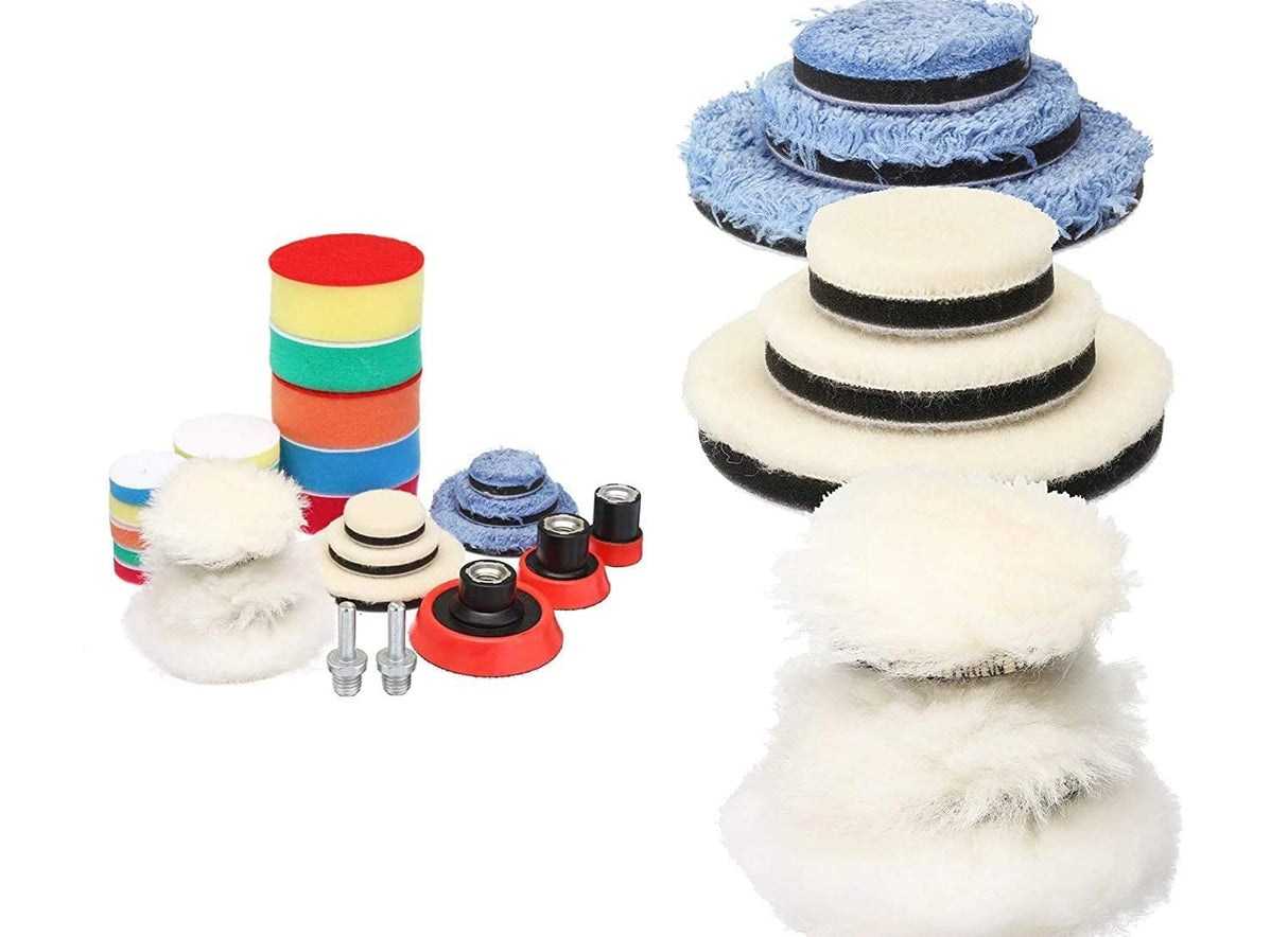 Šlifavimo, poliravimo, vaškavimo, sandarinimo glazūros rinkinys | 29 vnt. (P29A)