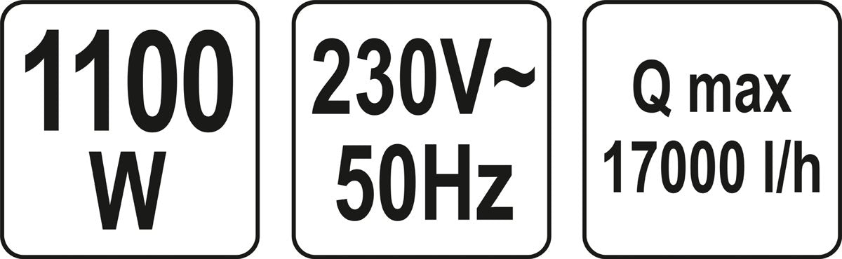 Panardinamas siurblys | Nerūdijantis plienas | su plūde | 1100 W (YT-85343)