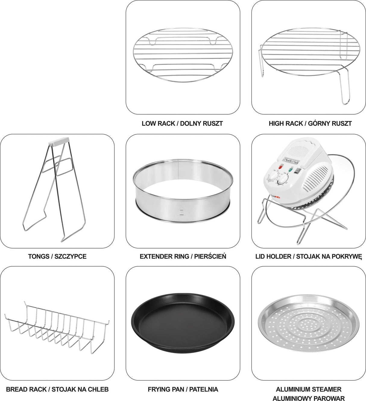 Halogeninė konvekcinė orkaitė | balta | 17 L (67640)