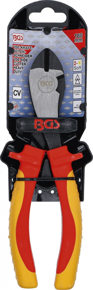 Replės šoninio kirpimo sustiprintos VDE | 180 mm (7155)