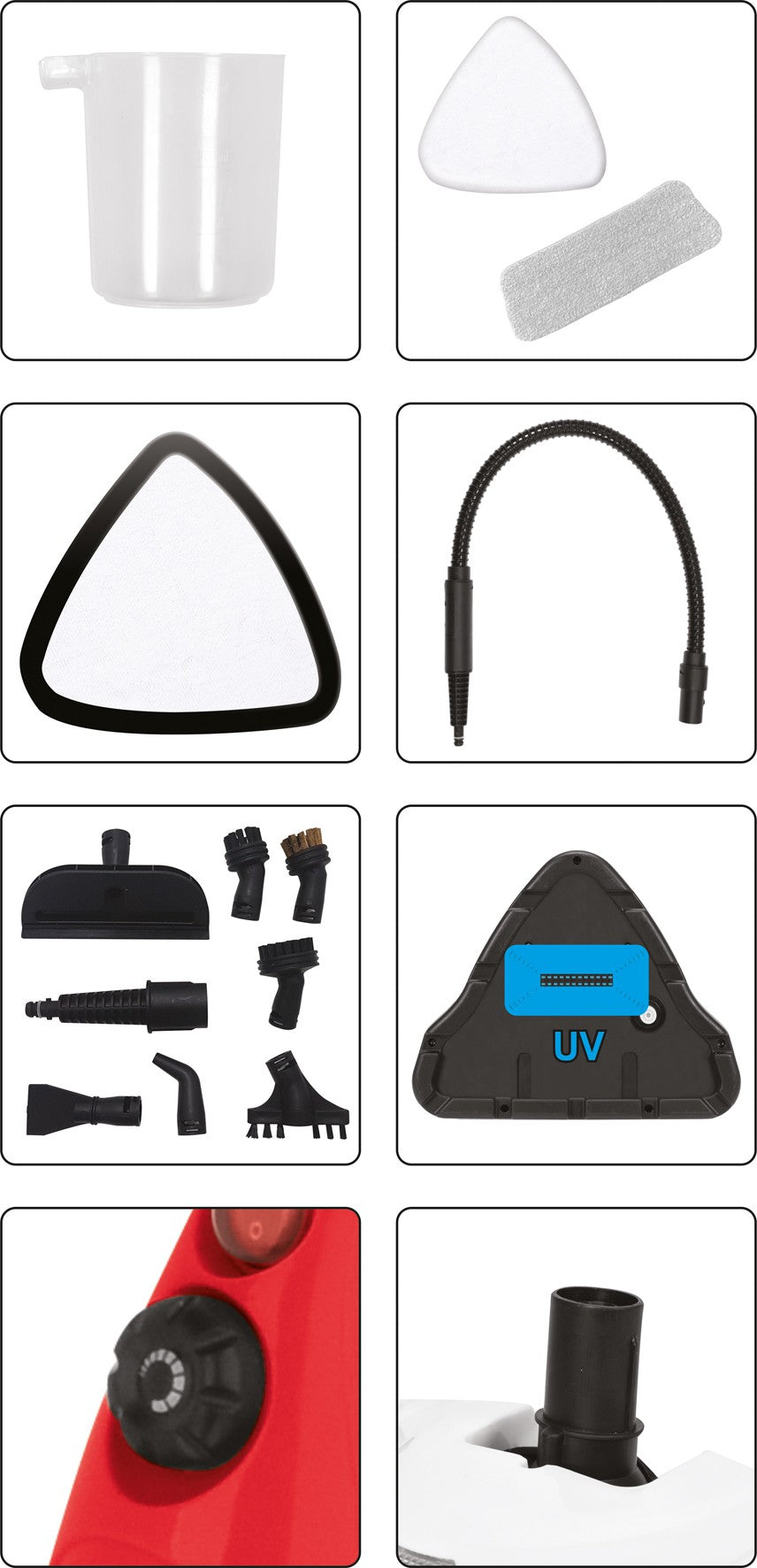 Garų šluota / garinis valytuvas | 1500 W | su UV lempa (67221V)