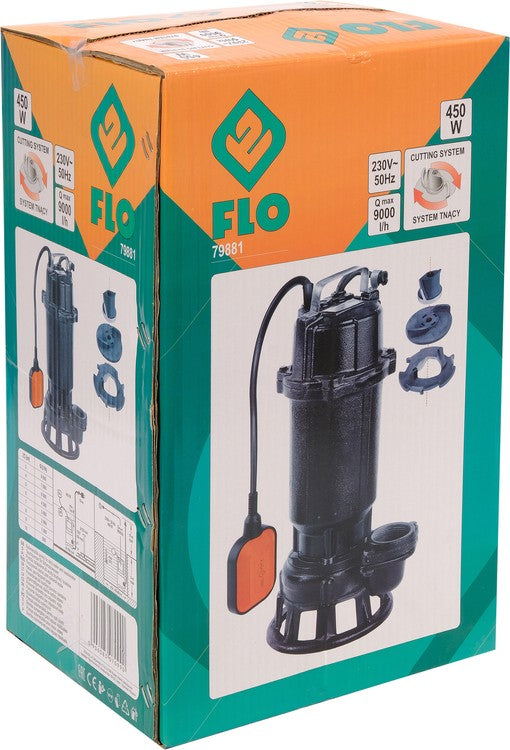 Panardinamas siurblys | su plūde ir malimo sistema | 450W (79881)