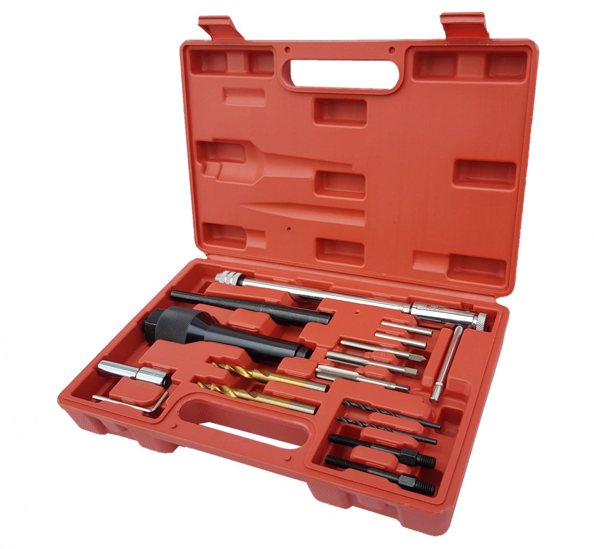 Kaitinimo žvakių išėmimo ir jų sriegio remonto/atnaujinimo rinkinys | 16 vnt. (SX0408)