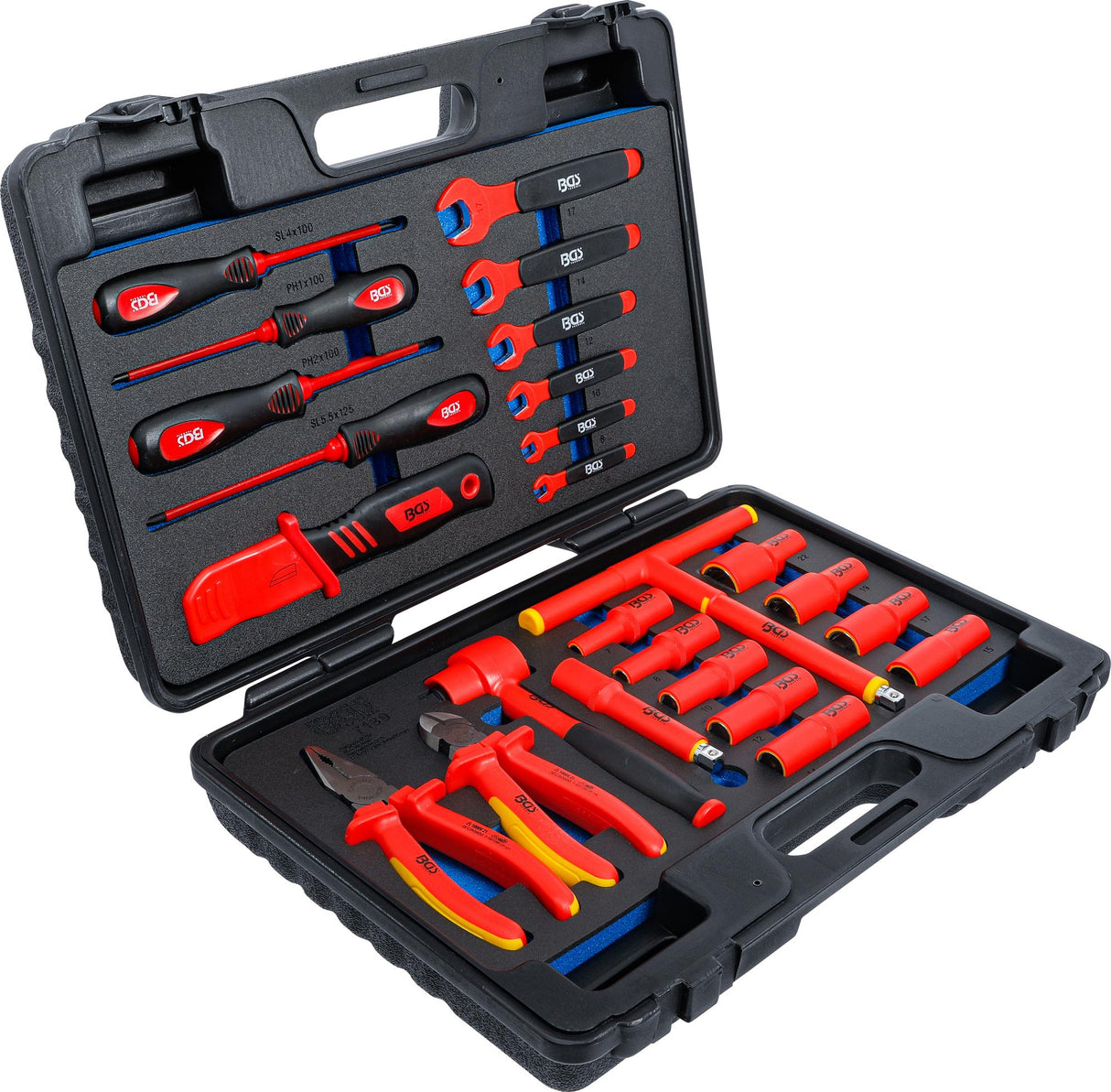 Galvučių ir įrankių komplektas / įrankių asortimentas VDE | 26 vnt. (7130)