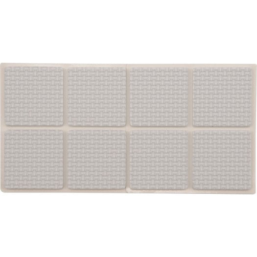 Lipnūs padukai baldams balti 38x38mm 8vnt. (74903)