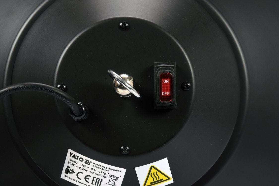 Infraraudonųjų spindulių šildytuvas | pakabinamas | 1500W | su pultu (YT-99501)