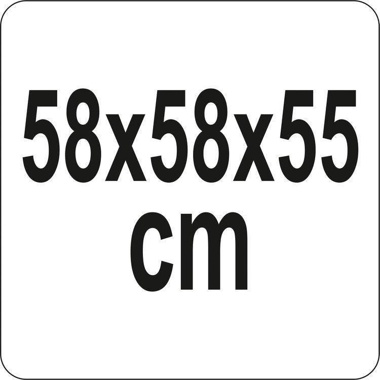 Plieninė krosnelė | grotelės | su malkų dėtuve | 50 cm (99713)