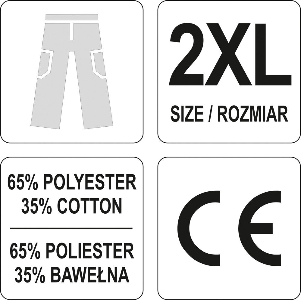 Darbinės kelnės | XXL dydis (YT-80289)